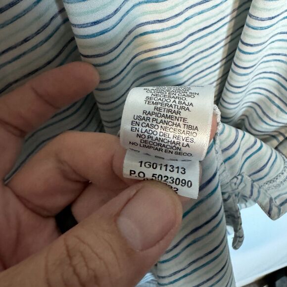 Vineyard Vines Polo Shirt Large Blue Green On the Go Performance OTG Sankaty - Picture 6 of 10